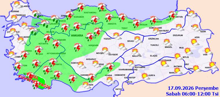 Meteoroloji uyardı: O bölgelerde sel ve su baskınlarına karşı aman dikkat! Bugün hava nasıl, perşembe günü hava nasıl olacak? 5