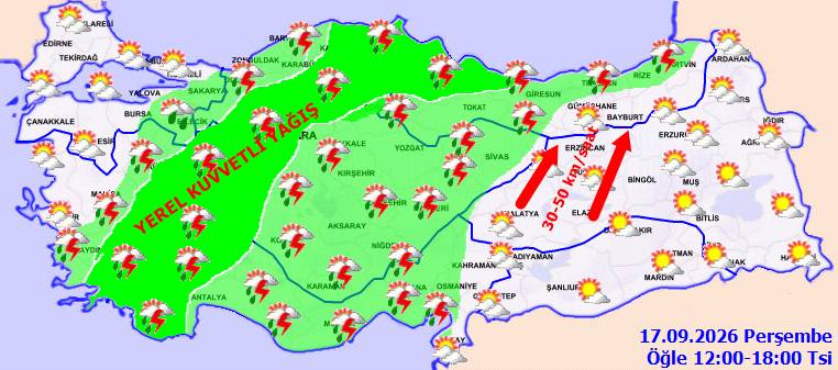 Meteoroloji uyardı: O bölgelerde sel ve su baskınlarına karşı aman dikkat! Bugün hava nasıl, perşembe günü hava nasıl olacak? 6