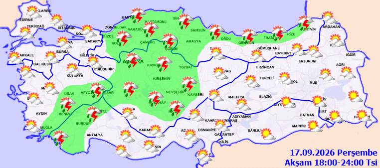 Meteoroloji uyardı: O bölgelerde sel ve su baskınlarına karşı aman dikkat! Bugün hava nasıl, perşembe günü hava nasıl olacak? 7