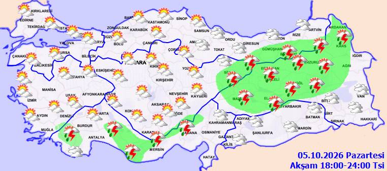 Meteoroloji, o bölgeleri uyardı: Kuvvetli yağışlar geliyor! Bugün hava nasıl, Pazartesi hava nasıl olacak? 8
