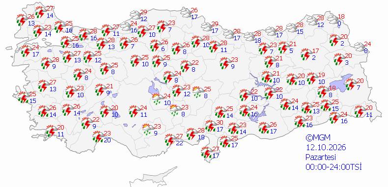 Meteoroloji'den son dakika: Kuvvetli yağışlar geliyor! Bugün hava nasıl, pazartesi hava nasıl olacak? İşte 5 günlük hava durumu... 3