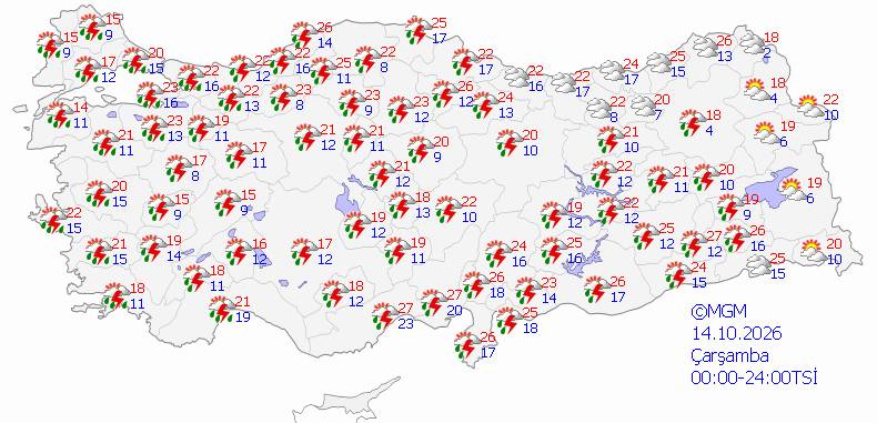 Meteoroloji'den son dakika: Kuvvetli yağışlar geliyor! Bugün hava nasıl, pazartesi hava nasıl olacak? İşte 5 günlük hava durumu... 5