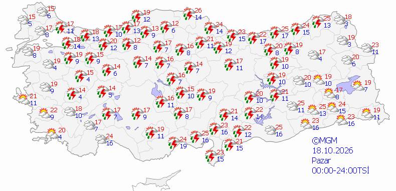 Meteoroloji alarm verdi! 5 gün boyunca sürecek, işte yurdumuzda güncel hava durumu... 9