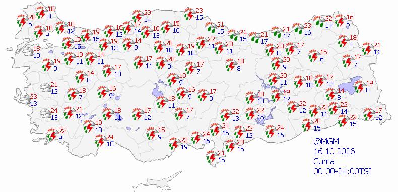 Meteoroloji'den son dakika: Kuvvetli yağışlar geliyor! Bugün hava nasıl, pazartesi hava nasıl olacak? İşte 5 günlük hava durumu... 7