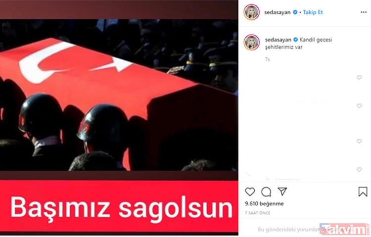 Tüm Türkiye şehitlerine ağlıyor! Ünlülerden Mehmetçiğe destek mesajı 2