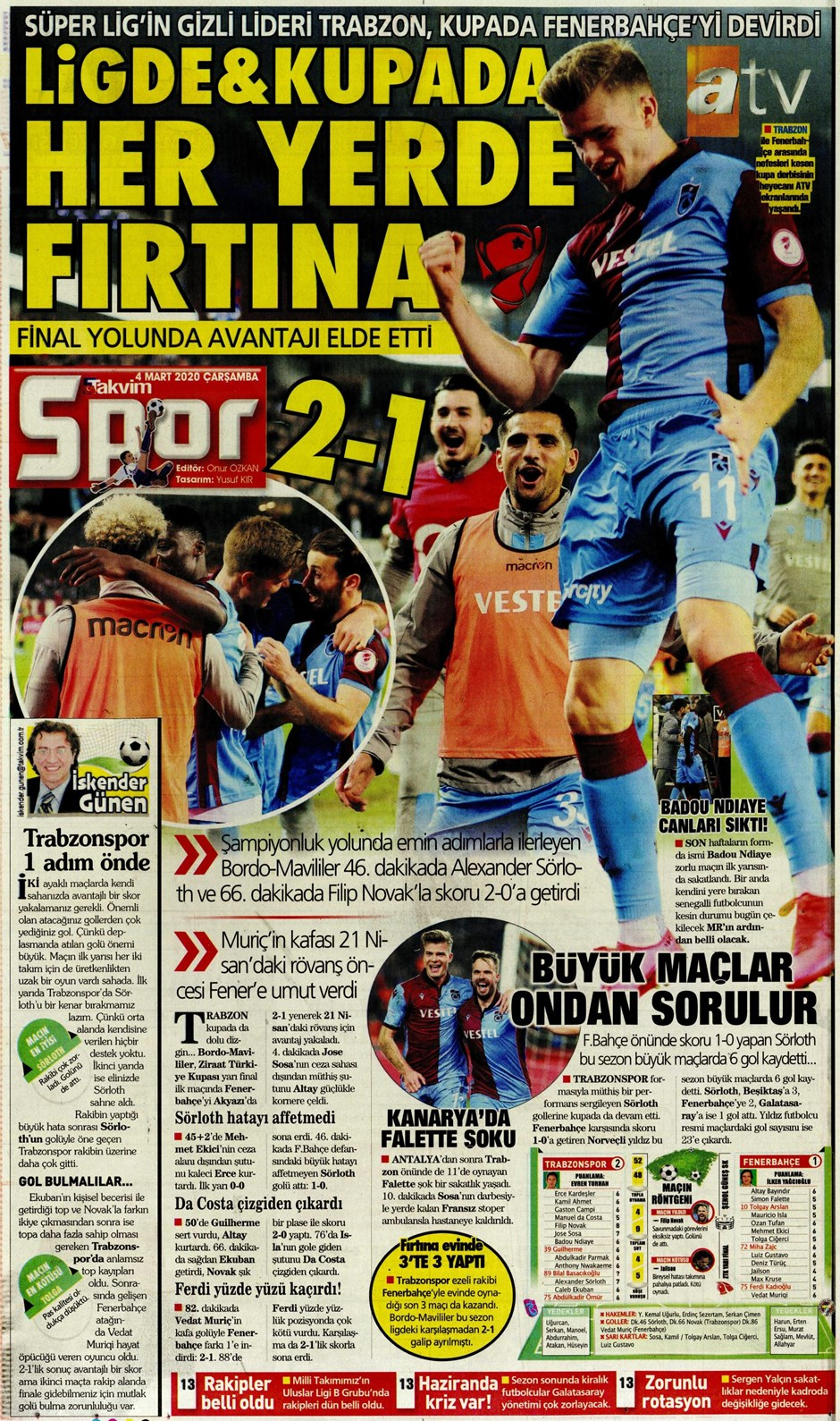 İşte 4 Mart günün spor manşetleri! Haftanın önemli spor gelişmeleri 31