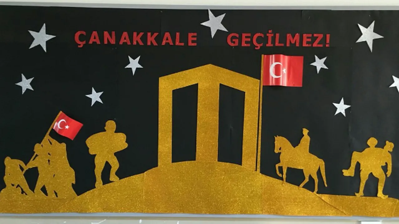 18 Mart Çanakkale Zaferi pano görselleri, çalışmaları 2