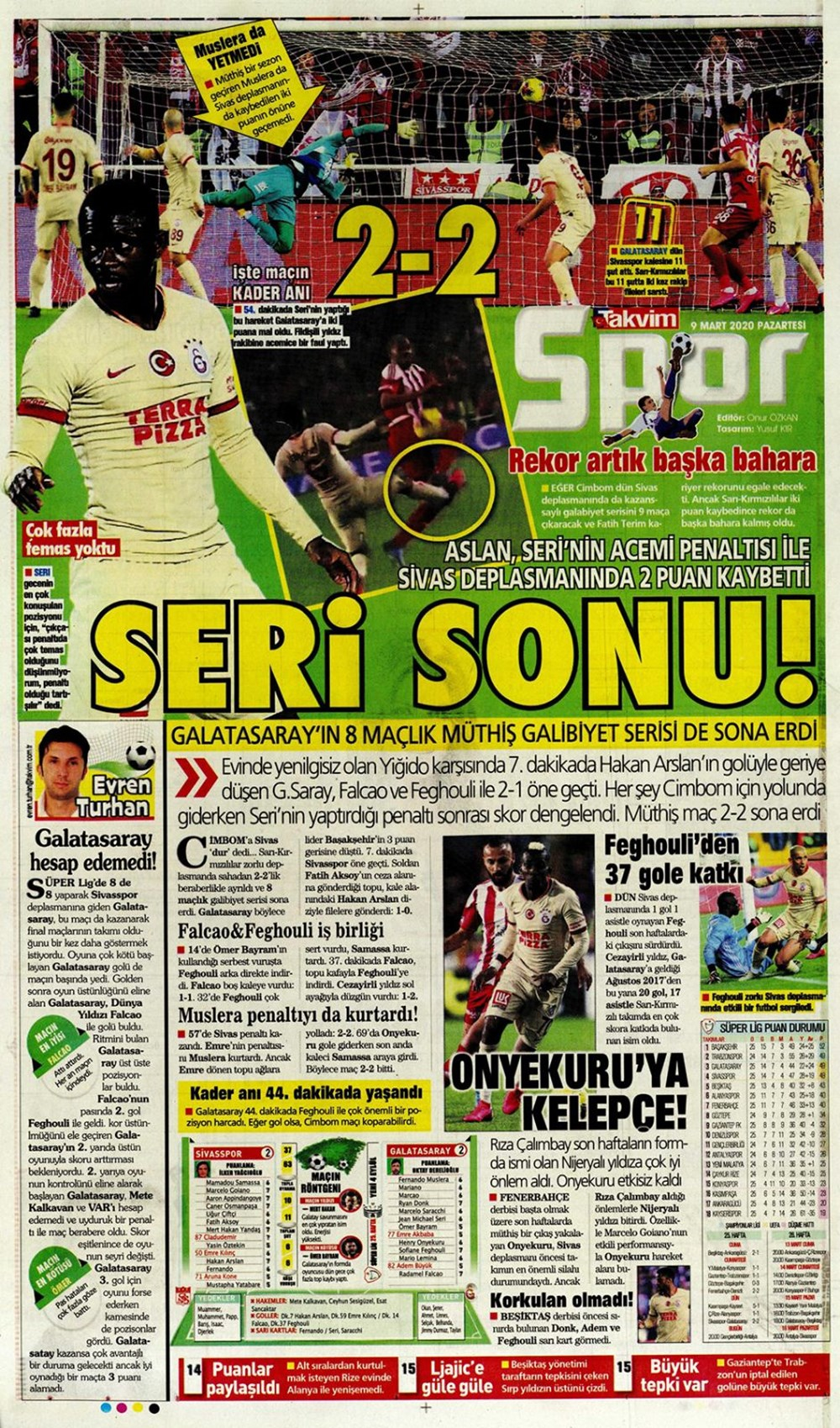 İşte 9 Mart günün spor manşetleri! Haftanın önemli spor gelişmeleri 3