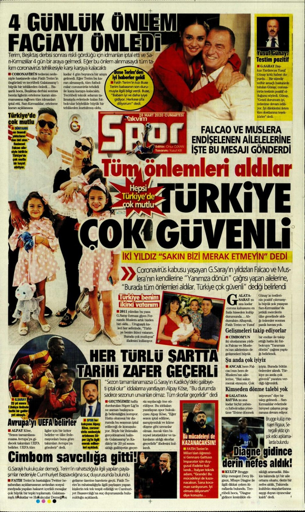 İşte 28 Mart günün spor manşetleri! Haftanın önemli spor gelişmeleri 13