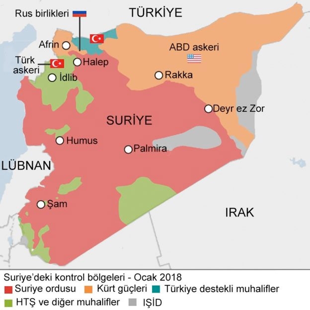 Afrin nerede haritası -Önemli Afrin gerçekleri TSK kaç günde alır? 4