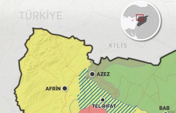 Afrin nerede haritası -Önemli Afrin gerçekleri TSK kaç günde alır? 9