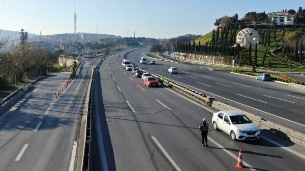 'Sokağa çıkma yasağı' başladı! 15 Temmuz Şehitler Köprüsü havadan görüntülendi 8