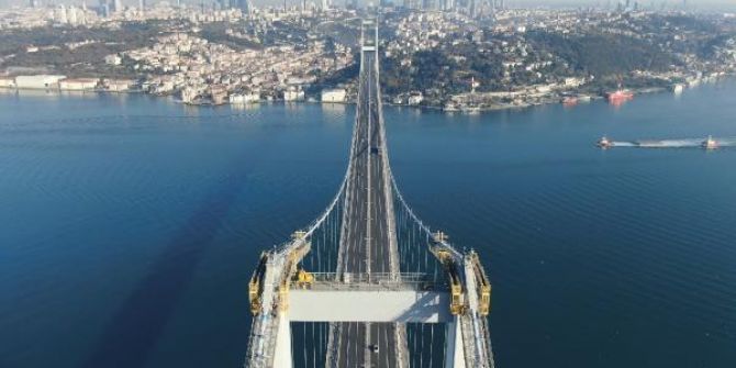 'Sokağa çıkma yasağı' başladı! 15 Temmuz Şehitler Köprüsü havadan görüntülendi