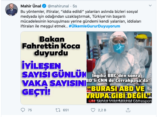 Son koronavirüs takvimiyle Türkiye bugün #ÜlkemleGururDuyuyorum dedi 11