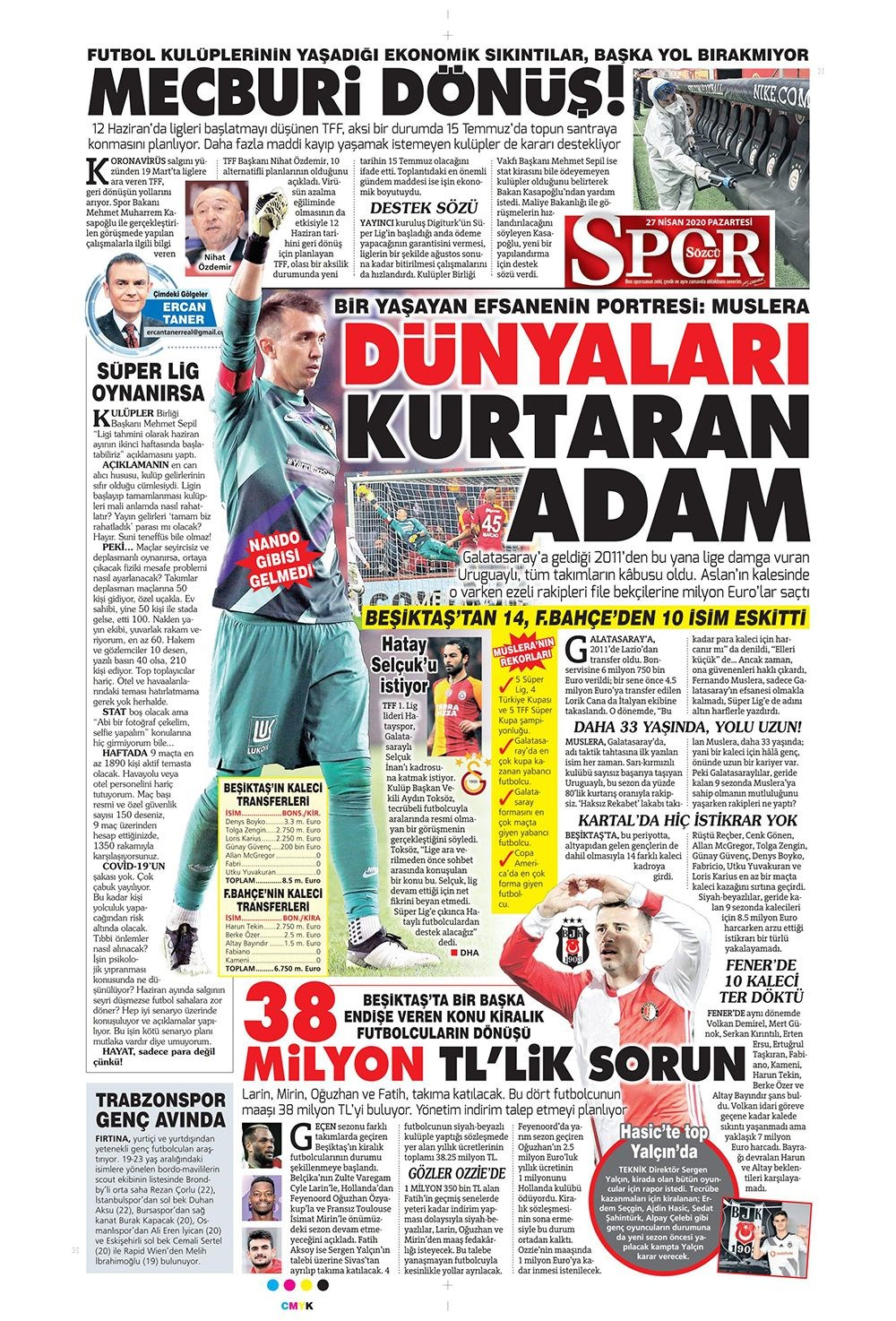 İşte 27 Nisan günün spor manşetleri! Haftanın önemli spor gelişmeleri 9