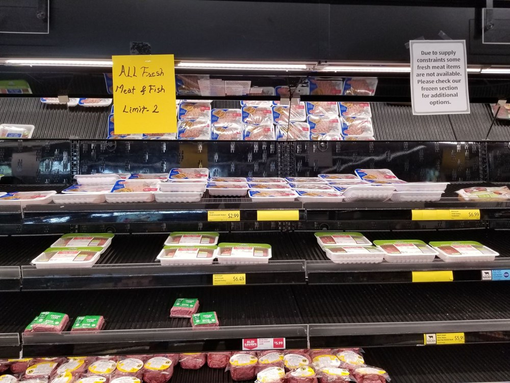 ABD'de koronavirüs nedeniyle market reyonları boşaldı 10