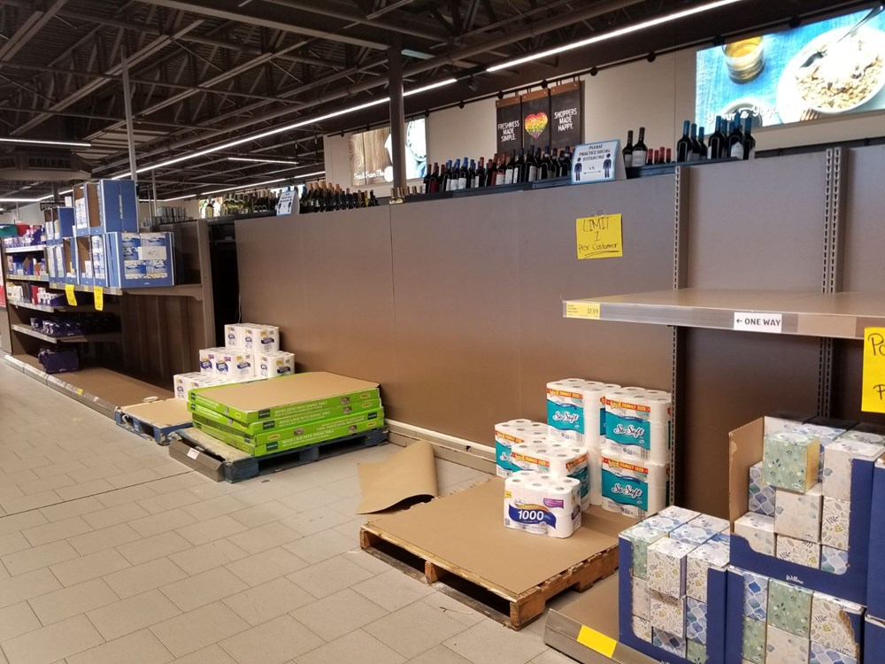 ABD'de koronavirüs nedeniyle market reyonları boşaldı 5