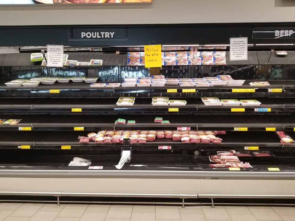 ABD'de koronavirüs nedeniyle market reyonları boşaldı 6