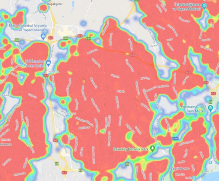 İşte İstanbul'un en güncel koronavirüs haritası! 49 mahallede yüksek risk var 2