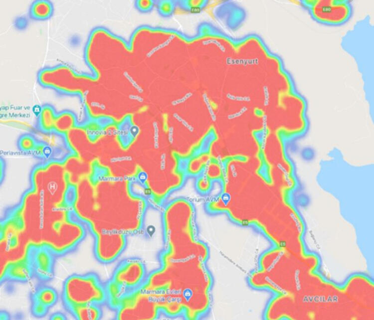 İşte İstanbul'un en güncel koronavirüs haritası! 49 mahallede yüksek risk var 3