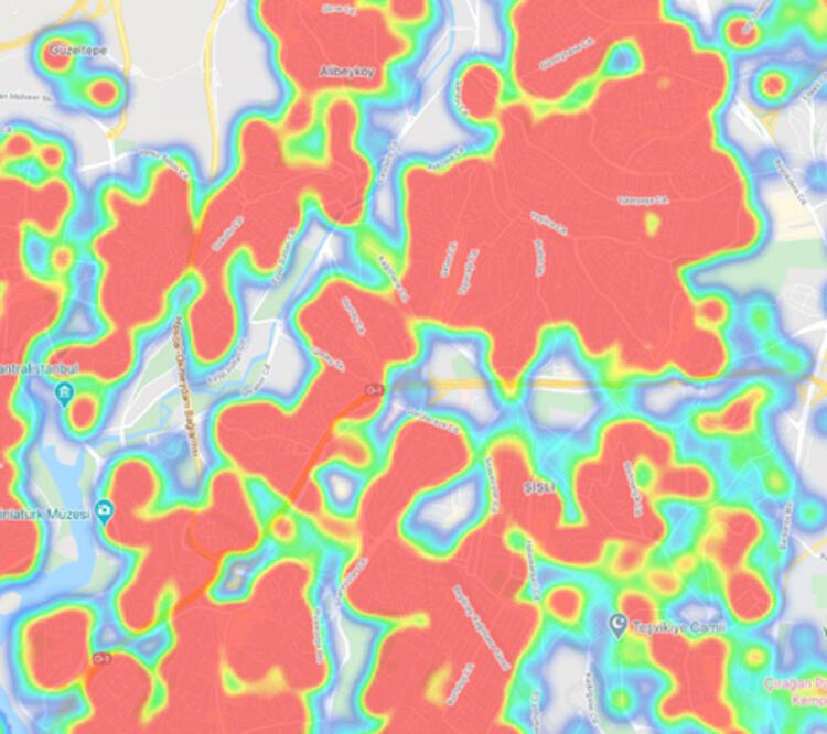 İşte İstanbul'un en güncel koronavirüs haritası! 49 mahallede yüksek risk var 4