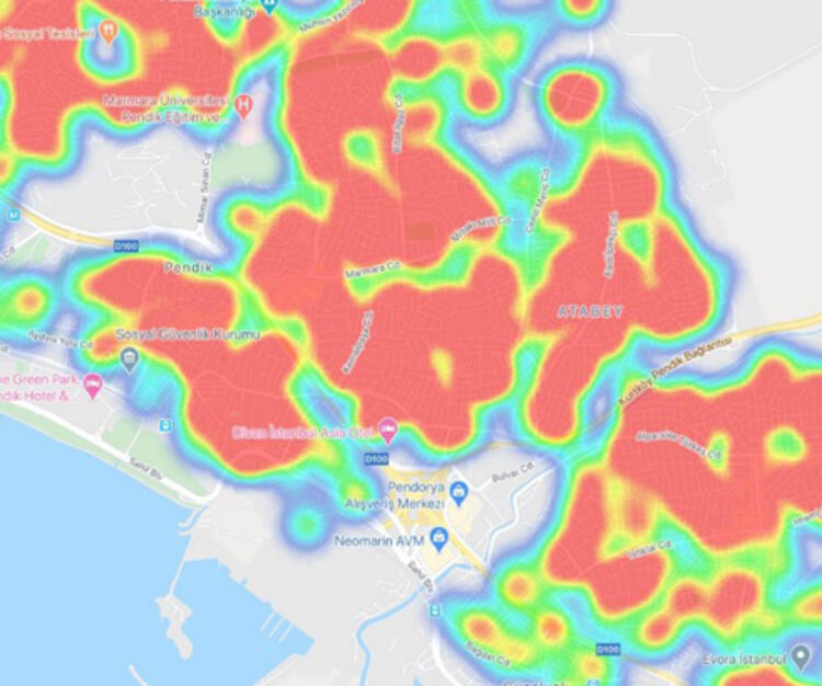 İşte İstanbul'un en güncel koronavirüs haritası! 49 mahallede yüksek risk var 6