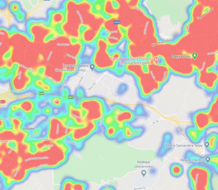 İşte İstanbul'un en güncel koronavirüs haritası! 49 mahallede yüksek risk var 7