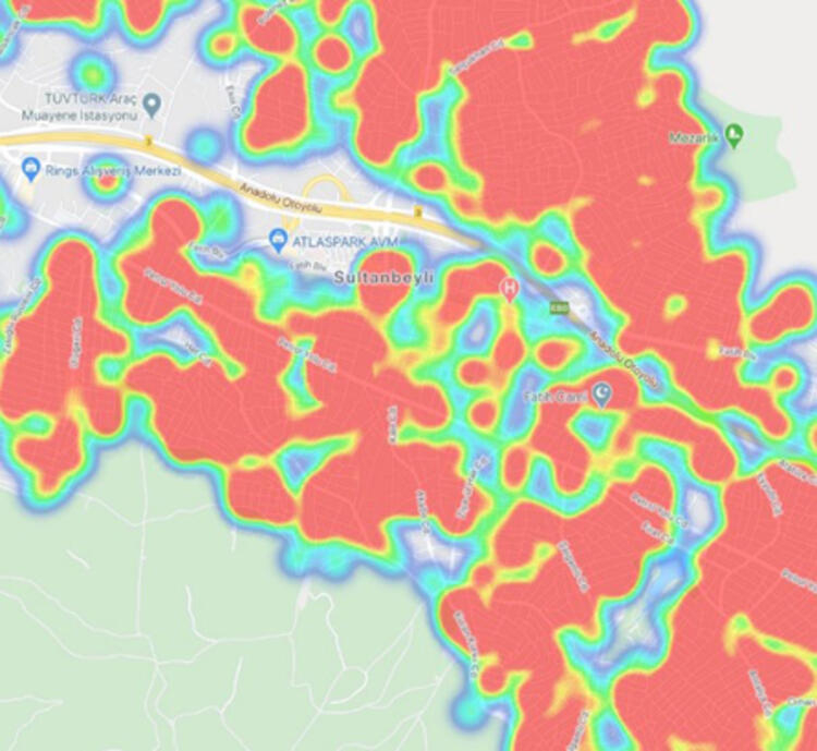 İşte İstanbul'un en güncel koronavirüs haritası! 49 mahallede yüksek risk var 8