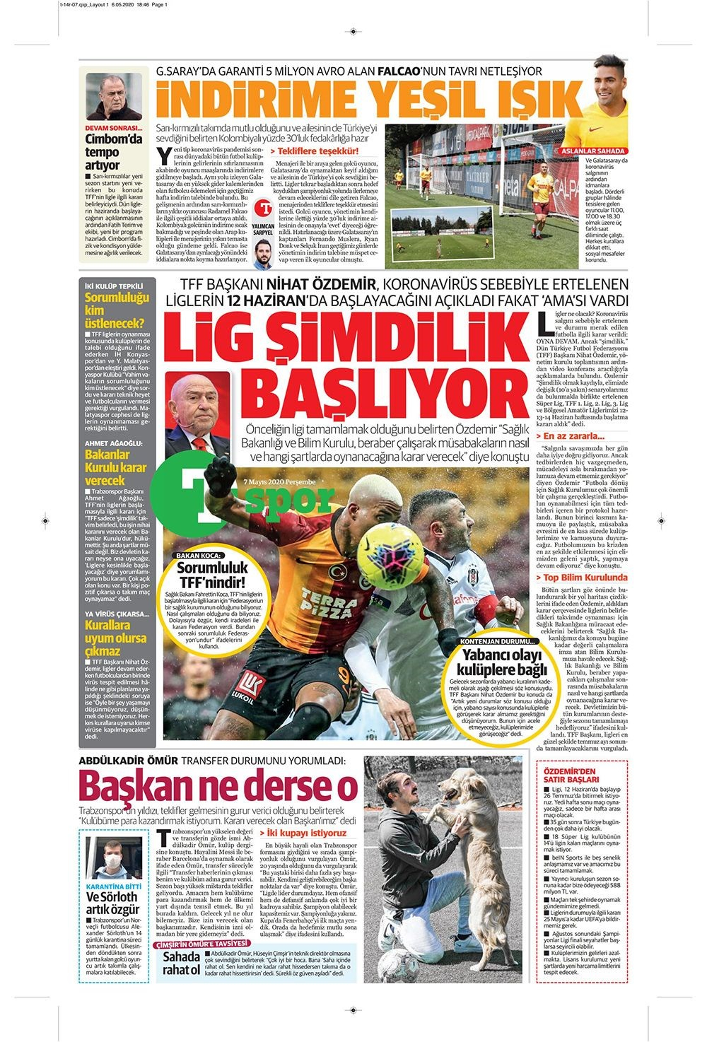 İşte 7 Mayıs günün spor manşetleri! Haftanın önemli spor gelişmeleri 15