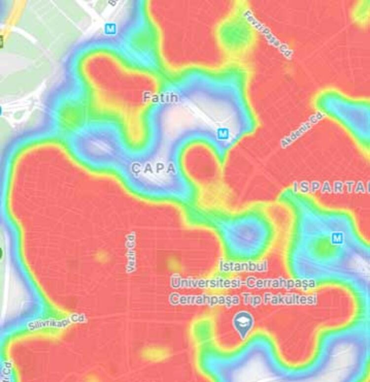 'Hayat Eve Sığar' uygulaması güncellendi! İşte İstanbul'un bölge bölge koronavirüs haritası 10