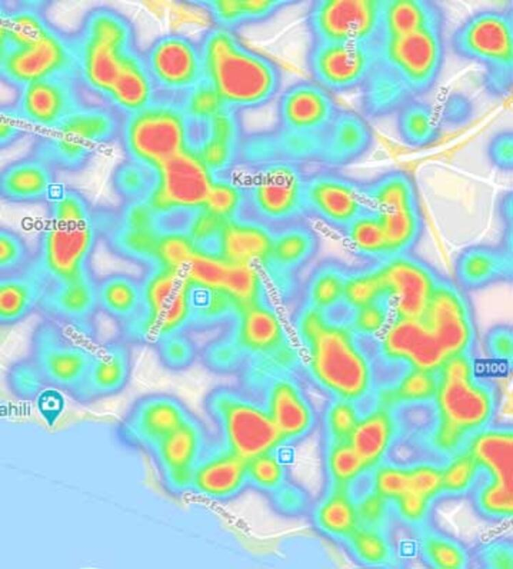 'Hayat Eve Sığar' uygulaması güncellendi! İşte İstanbul'un bölge bölge koronavirüs haritası 11
