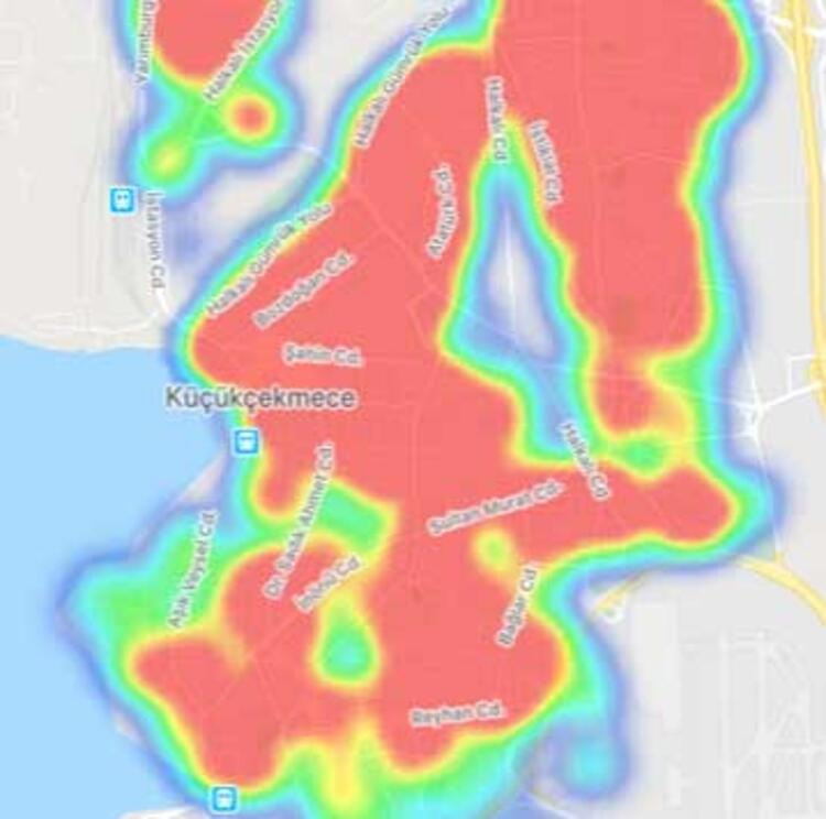 'Hayat Eve Sığar' uygulaması güncellendi! İşte İstanbul'un bölge bölge koronavirüs haritası 12