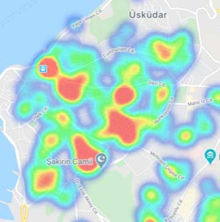 'Hayat Eve Sığar' uygulaması güncellendi! İşte İstanbul'un bölge bölge koronavirüs haritası 17