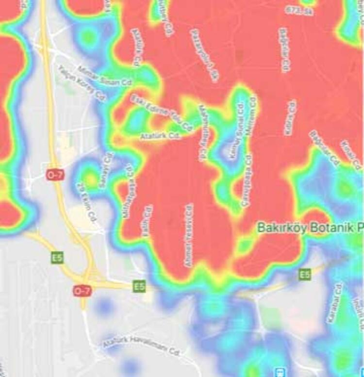 'Hayat Eve Sığar' uygulaması güncellendi! İşte İstanbul'un bölge bölge koronavirüs haritası 5