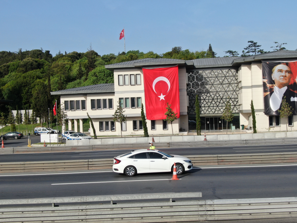 15 Temmuz Şehitler Köprüsündeki denetim havadan görüntülendi 11