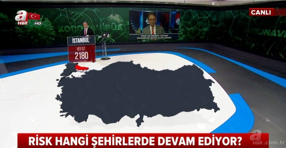 İşte il il koronavirüsten vefat edenlerin sayısı 1