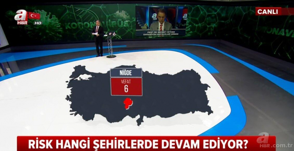 İşte il il koronavirüsten vefat edenlerin sayısı 13