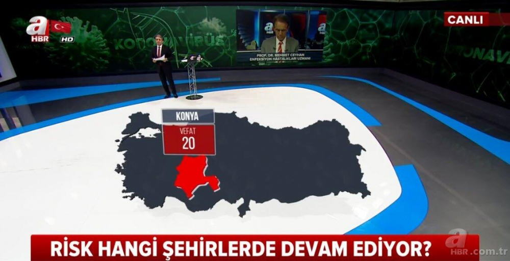 İşte il il koronavirüsten vefat edenlerin sayısı 18