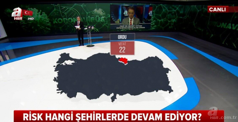 İşte il il koronavirüsten vefat edenlerin sayısı 24