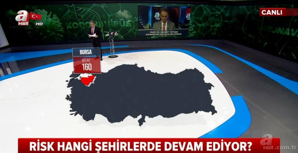 İşte il il koronavirüsten vefat edenlerin sayısı 4