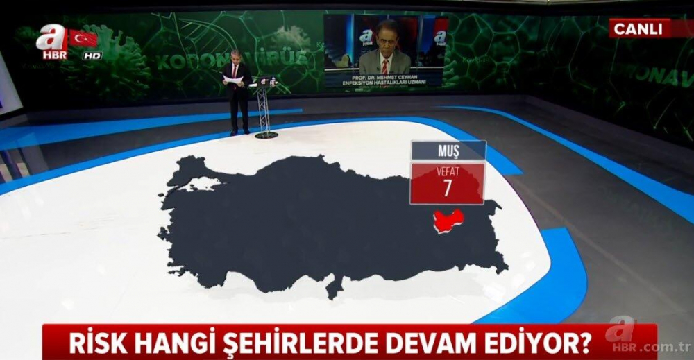 İşte il il koronavirüsten vefat edenlerin sayısı 42