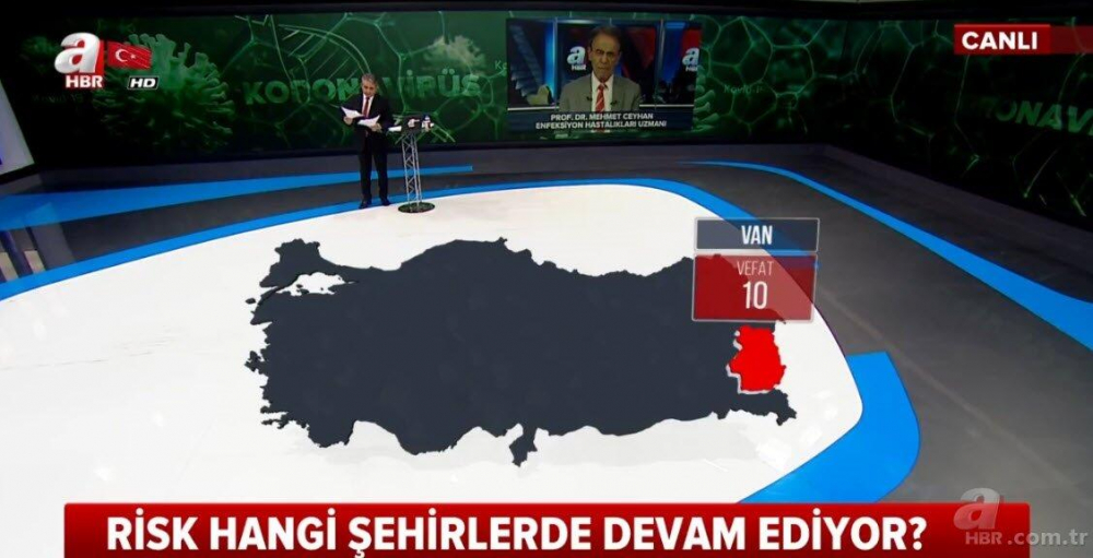 İşte il il koronavirüsten vefat edenlerin sayısı 43