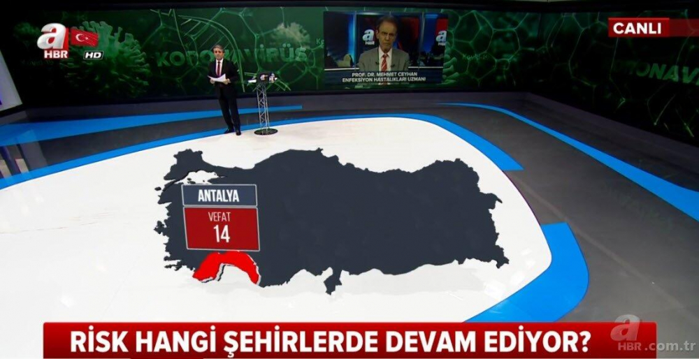 İşte il il koronavirüsten vefat edenlerin sayısı 5