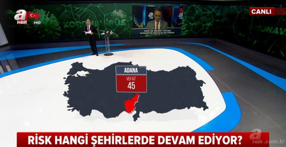 İşte il il koronavirüsten vefat edenlerin sayısı 6