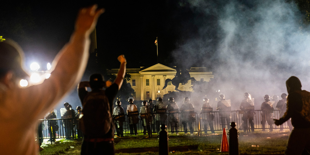 Washington'da protestolar nedeniyle 2 günlük sokağa çıkma yasağı ilan edildi! 1