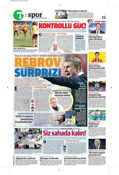 8 Haziran spor manşetleri! Fener için sürpriz hoca adayı 13