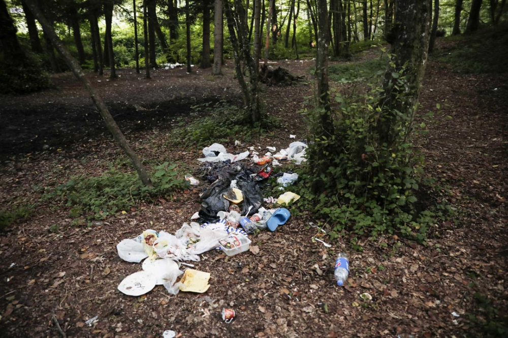 Belgrad Ormanı'nda utandıran görüntüler! Buldukları gibi bırakmadılar 14