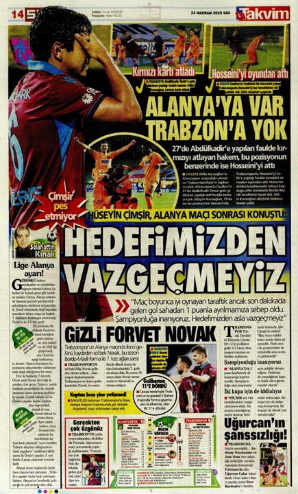 23 Haziran spor manşetleri! Fener'in hocası belli oldu, Trabzon'a Alanya'da çelme 11