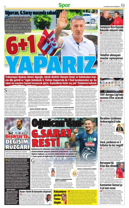 25 Haziran spor manşetleri! Fener transferde taarruza kalktı 7