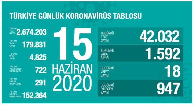 Koronavirüste dikkat çeken veriler! İşte Haziran ayının koronavirüs tablosu 16